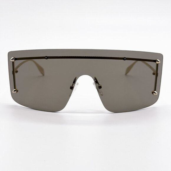 NEW ALEXANDER MCQUEEN AM0412S 002 SHIELD UNISEX SUNGLASSES ALEXANDER MCQUEEN main image 8